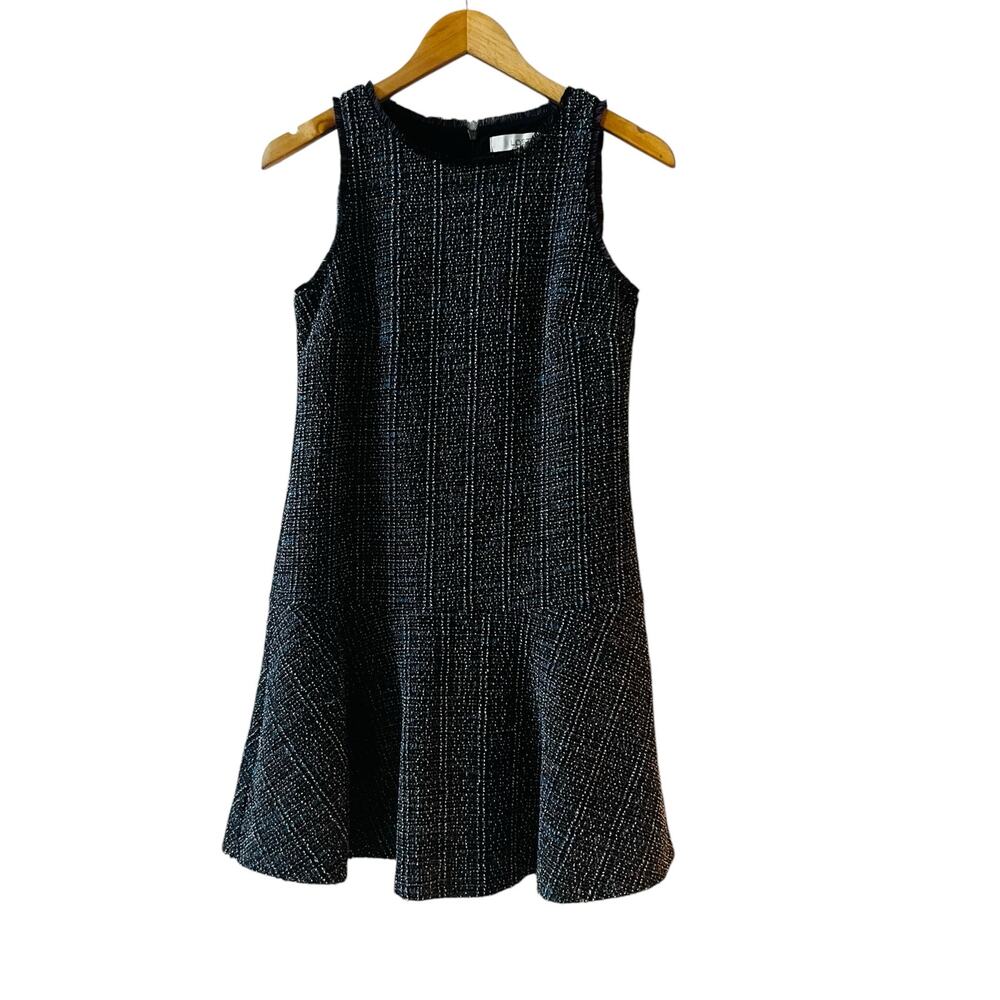 Ann Taylor Loft Tweed Drop Waist Sleeveless Dress Size XS Multicolor - Picture 2 of 8